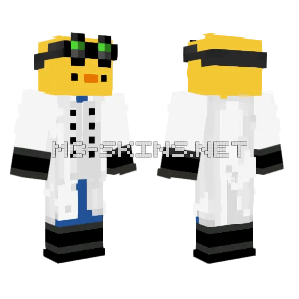 Doctor Duck2 Minecraft skin, front and back