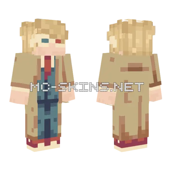 Doctor Glasses Minecraft skin, front and back