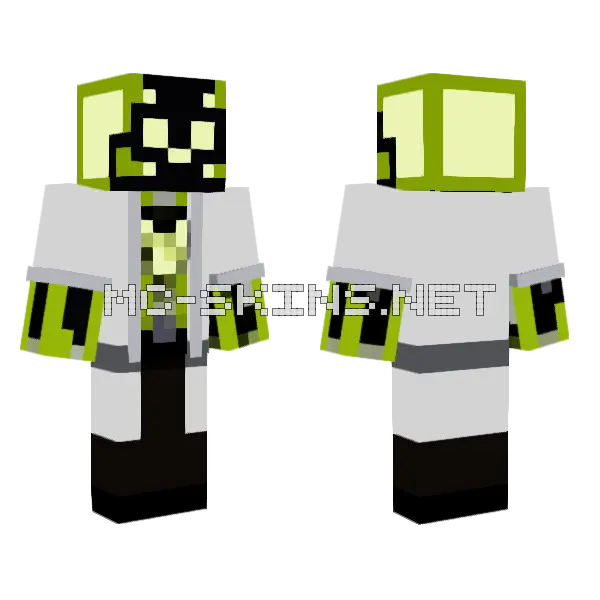 Doctor Phosphorus Taurus Minecraft skin, front and back