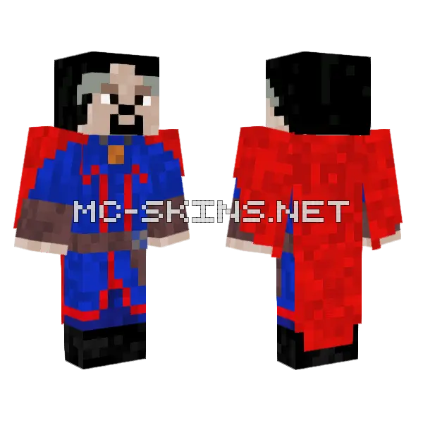 Doctor Strange Multiverse Madness Minecraft skin, front and back