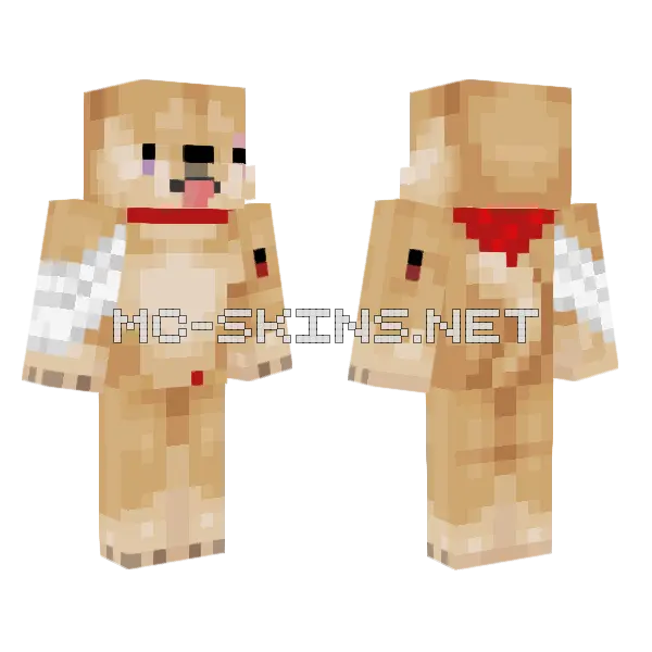 Dog Skin Minecraft skin, front and back