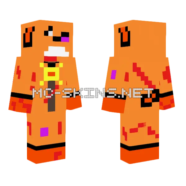 Dogday Injured Minecraft skin, front and back