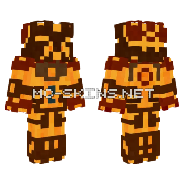 Dogun Chief Minecraft skin, front and back