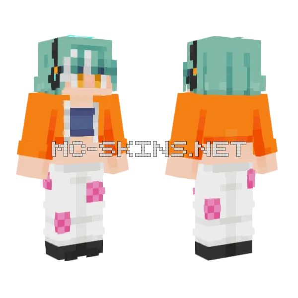 Dojo Minecraft skin, front and back