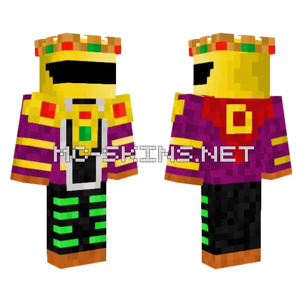 Dominustar V1 5 Minecraft skin, front and back