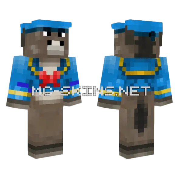 Donald Donkey Minecraft skin, front and back