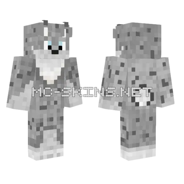 Donnie Wolf Skin Minecraft skin, front and back