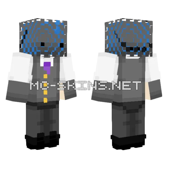 Don't Click On This Minecraft skin, front and back