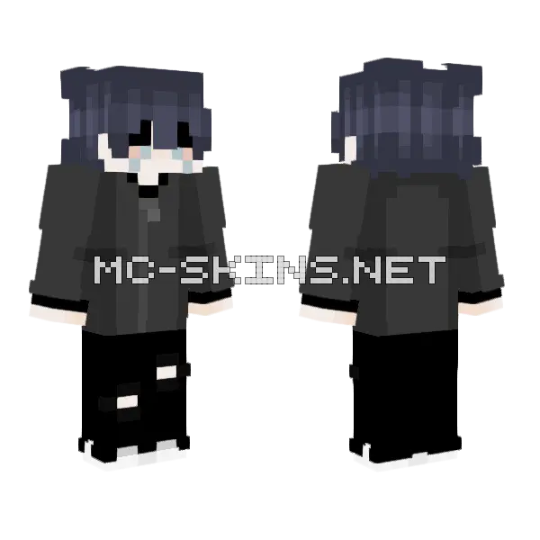 Don't Go There Minecraft skin, front and back