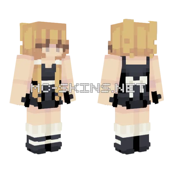 Don't Go Wasting Your Devotion Minecraft skin, front and back