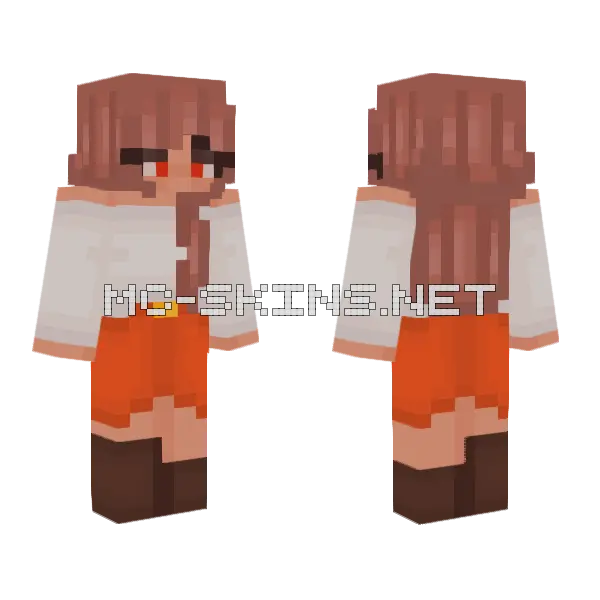 Don't Look In My Eyes Minecraft skin, front and back