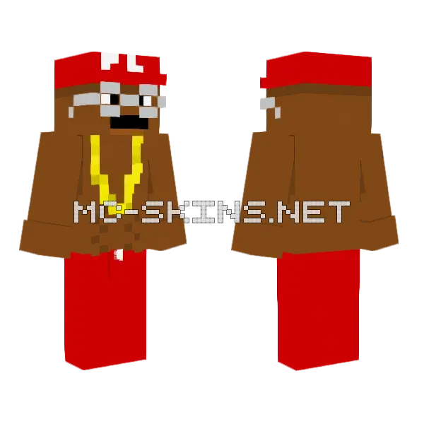 Dont Tap The Glass Minecraft skin, front and back