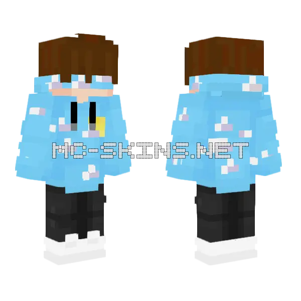 Don't Use Remastered Minecraft skin, front and back