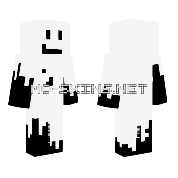 Dontusepls Smiley Face Minecraft skin, front and back