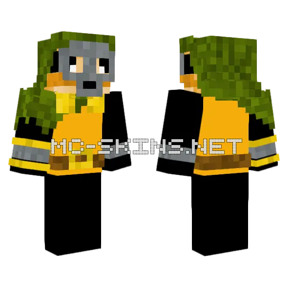 Doom Lizard Minecraft skin, front and back