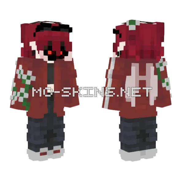 Doppelganger E Leen Minecraft skin, front and back