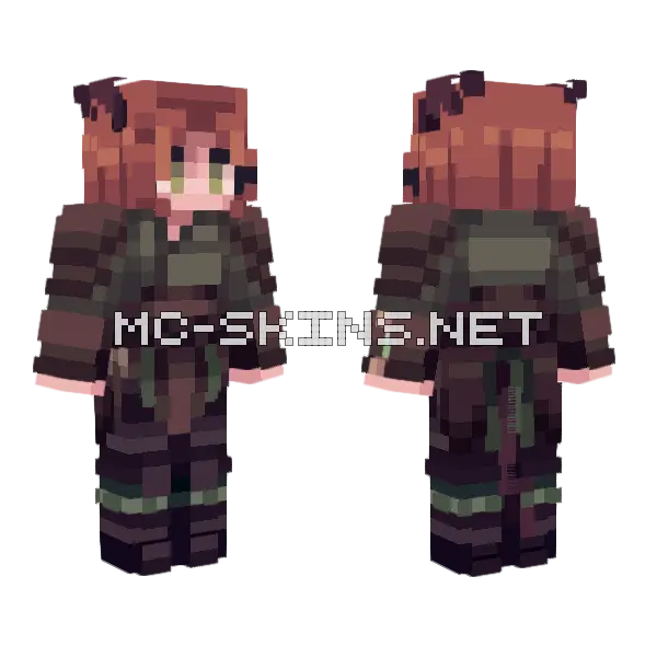 Doric Minecraft skin, front and back