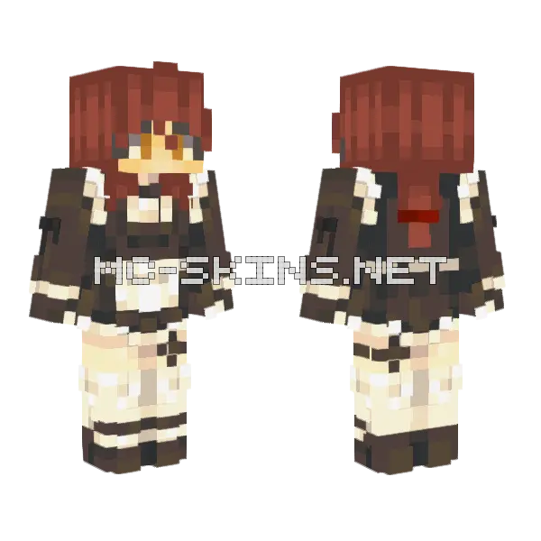 Dorris Maid Minecraft skin, front and back
