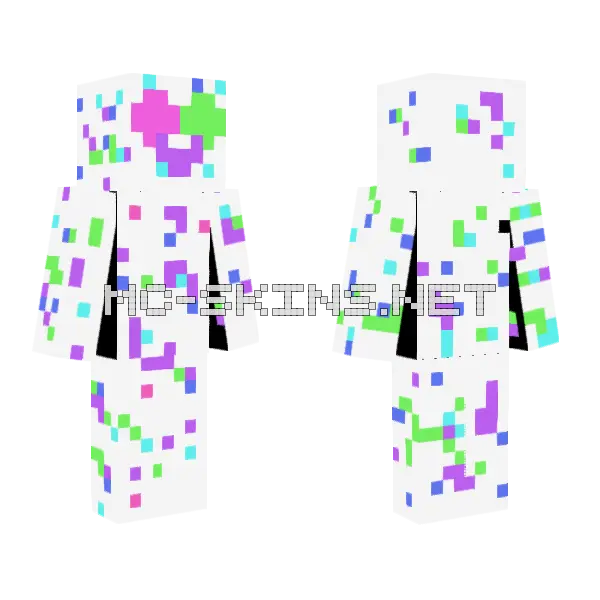 Dot Man Or Girl Minecraft skin, front and back