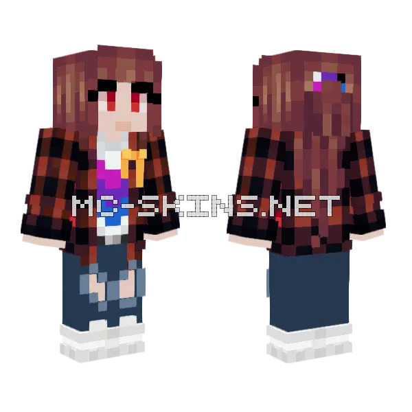Double The Pride Double The Fun Minecraft skin, front and back