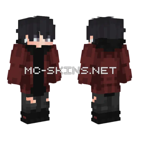 Down In Tokyo Minecraft skin, front and back