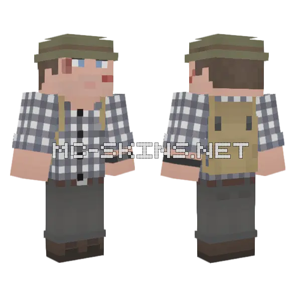 Dr Alan Grant JPIII Alt Minecraft skin, front and back