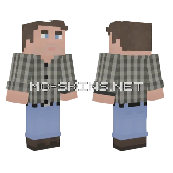 Dr Alan Grant JPIII Alt Minecraft skin, front and back