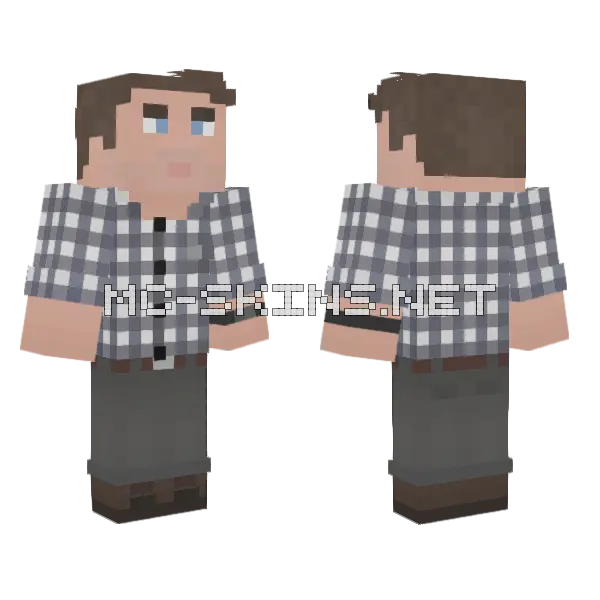 Dr Alan Grant JPIII Alt Minecraft skin, front and back