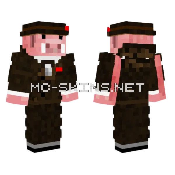 Dr Boar Minecraft skin, front and back