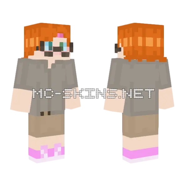 Dr Bright Paleontologist Minecraft skin, front and back