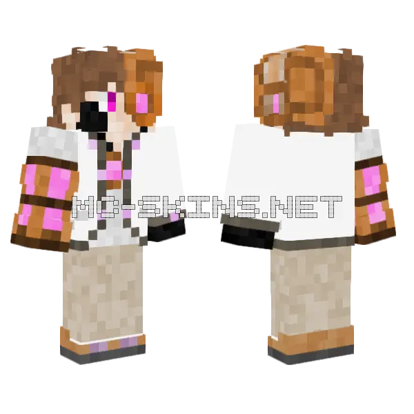 Dr Cooper Minecraft skin, front and back