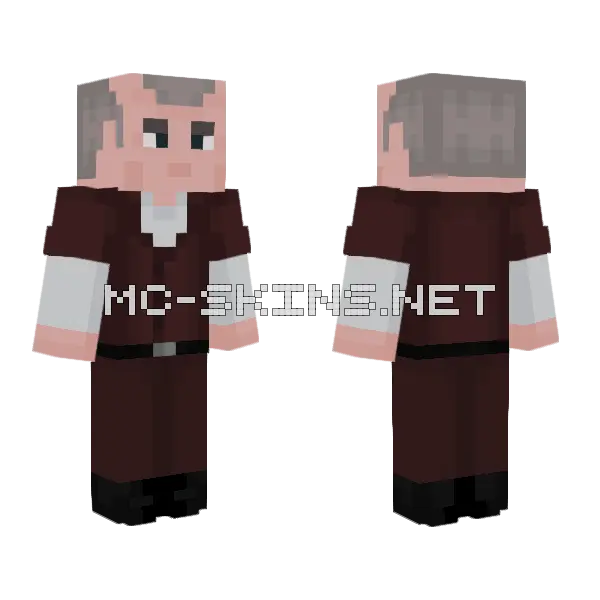 Dr Copper Minecraft skin, front and back