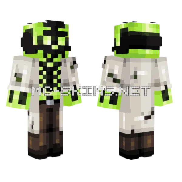 Dr Phosphorus Minecraft skin, front and back