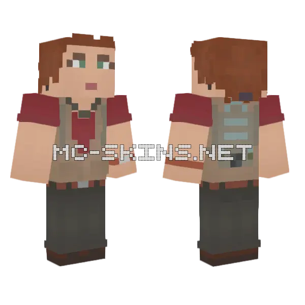 Dr Sarah Harding Alt Minecraft skin, front and back