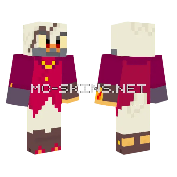 Dr Starline Minecraft skin, front and back