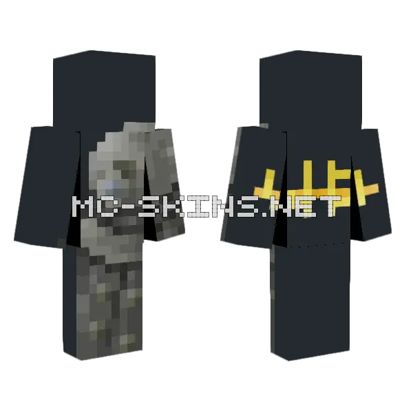 Dr Who Fan Club Minecraft skin, front and back