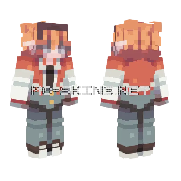Dr Worm SFA 21 Minecraft skin, front and back
