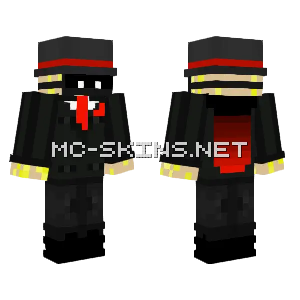 Dr X X First Mask Minecraft skin, front and back
