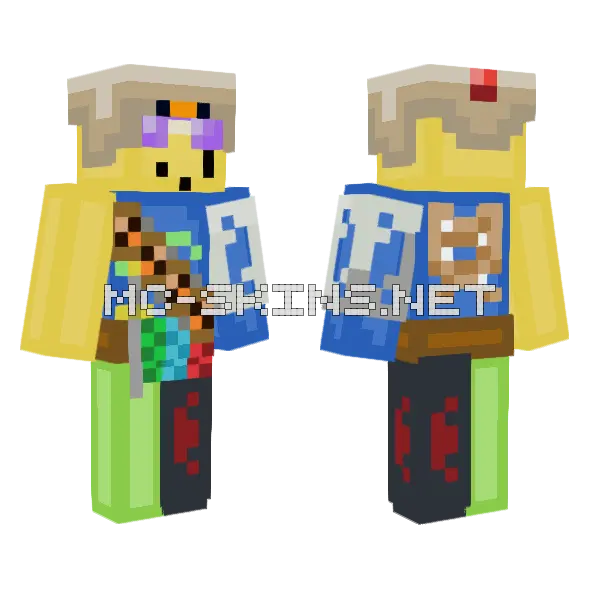 Dr1zzled Minecraft skin, front and back