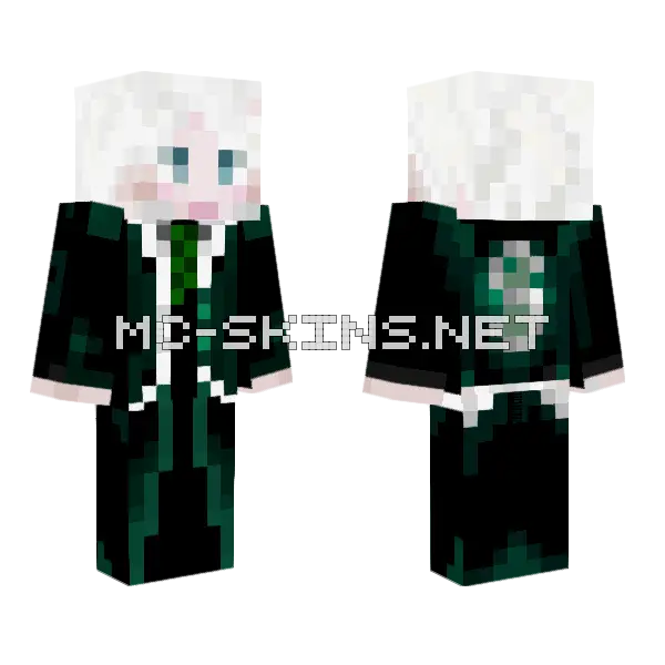 Draco Malfoy Full Suit Minecraft skin, front and back