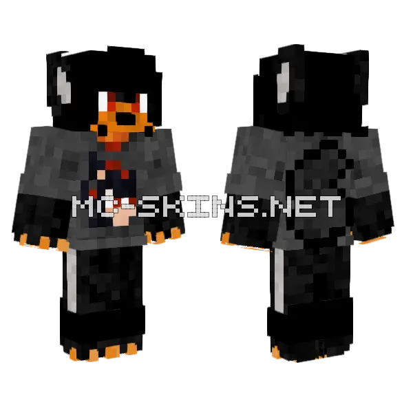 Draco V3 Minecraft skin, front and back