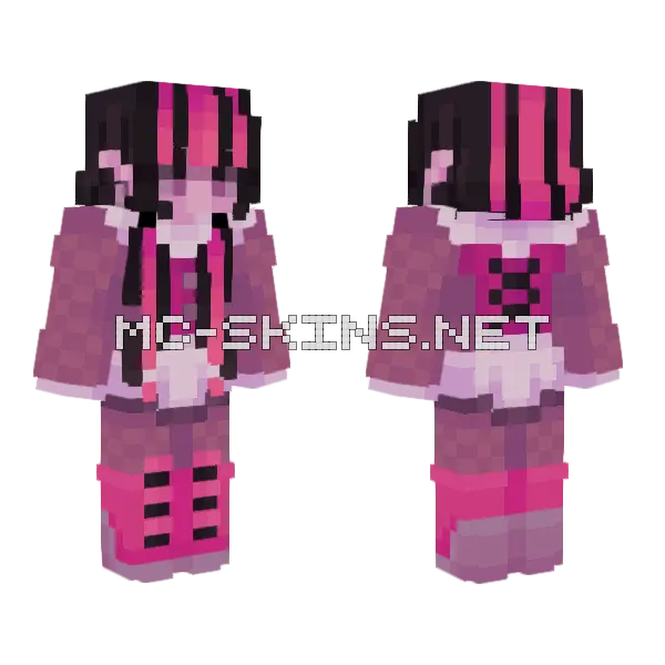 Draculara Ce Minecraft skin, front and back