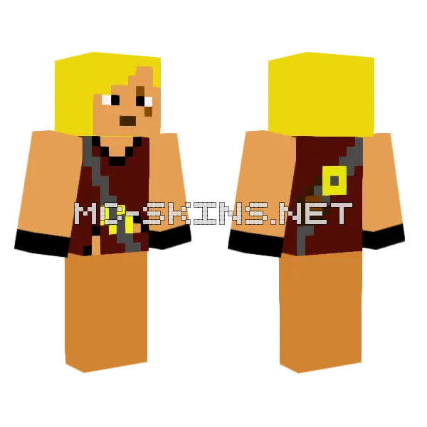 Dragon Archer Minecraft skin, front and back