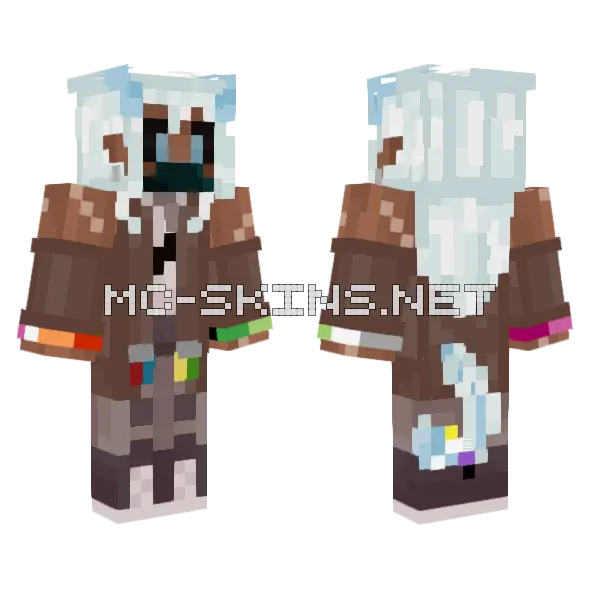 Dragon Pride Minecraft skin, front and back