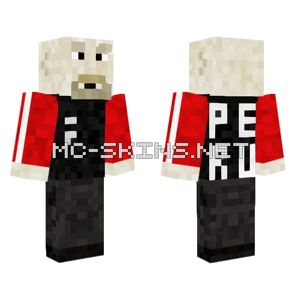 Dragon Skin Minecraft skin, front and back