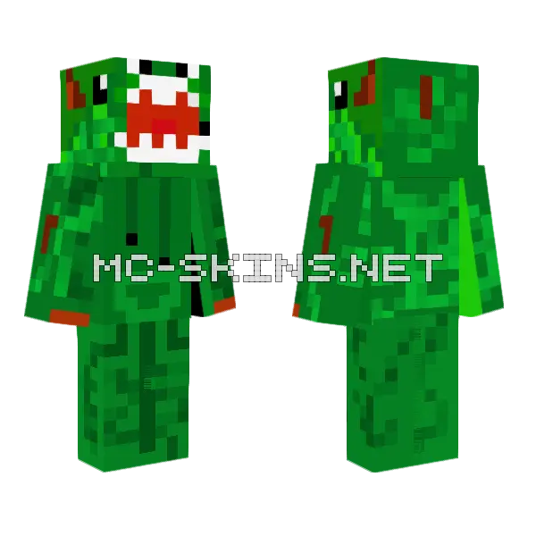 Dragon Skin Minecraft skin, front and back