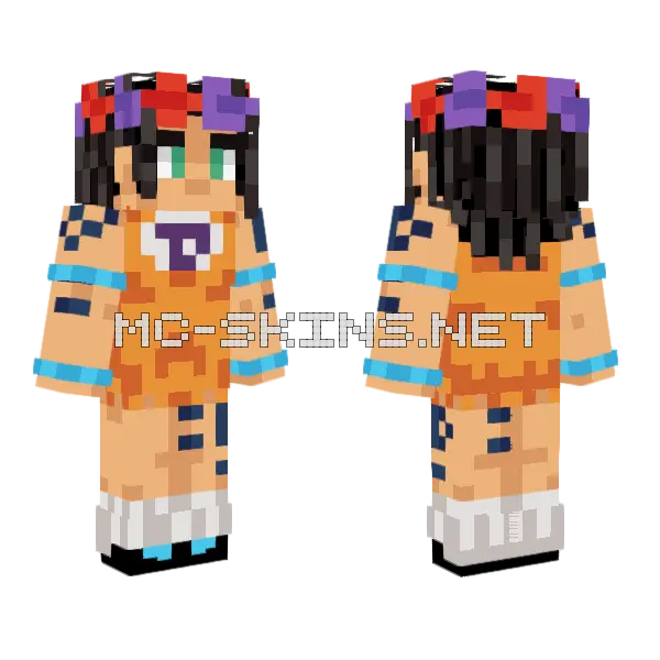 Dragona Joestar Slim Minecraft skin, front and back