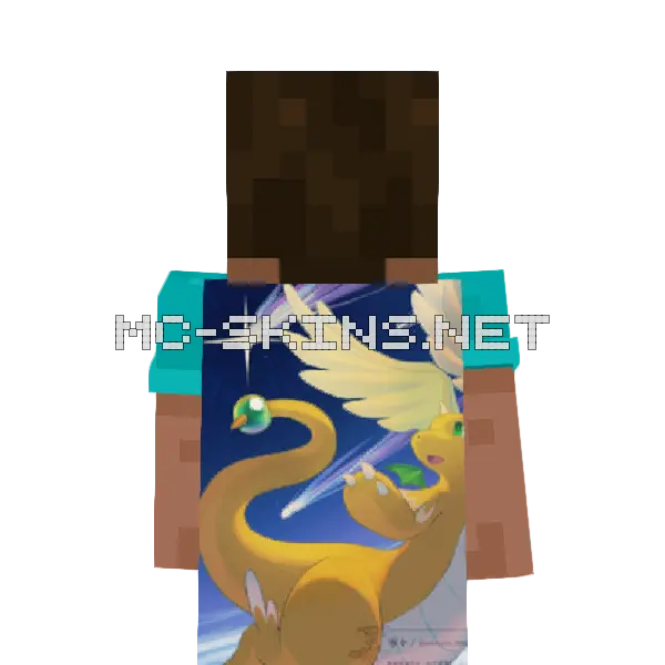 Dragonite Mega cape, outside and lining