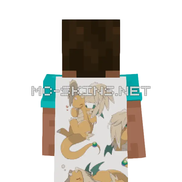 Dragonite Sleeping cape, outside and lining