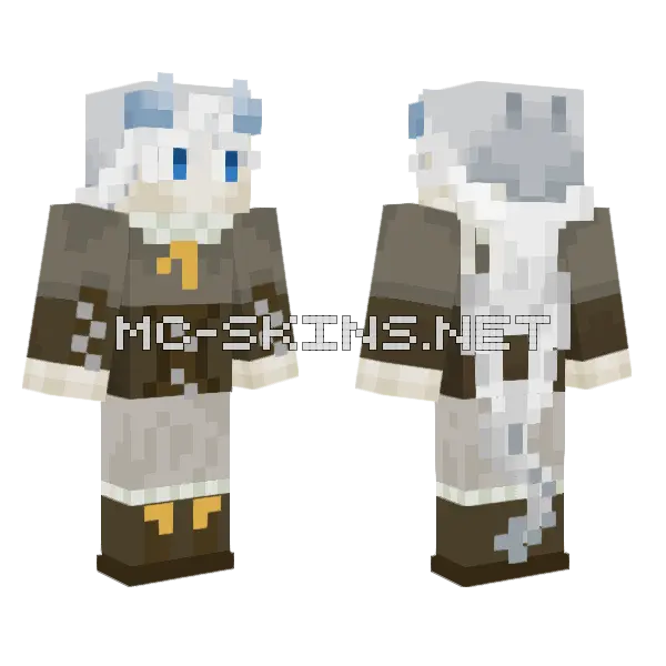 Dragons SMP Minecraft skin, front and back